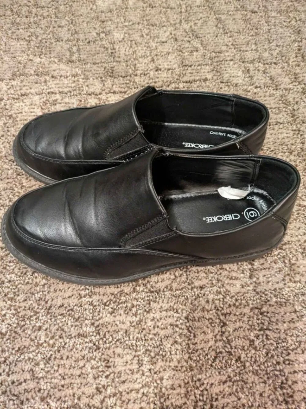 Cherokee Black Dress Shoes Boys Size 6